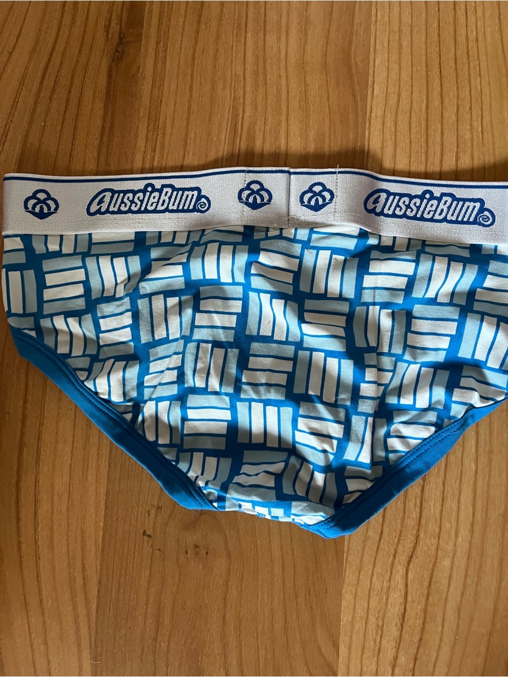 Aussiebum Cotton Soft Blue Weave Men’sBriefs - Picture 2 of 3